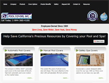 Tablet Screenshot of poolcoversinc.com